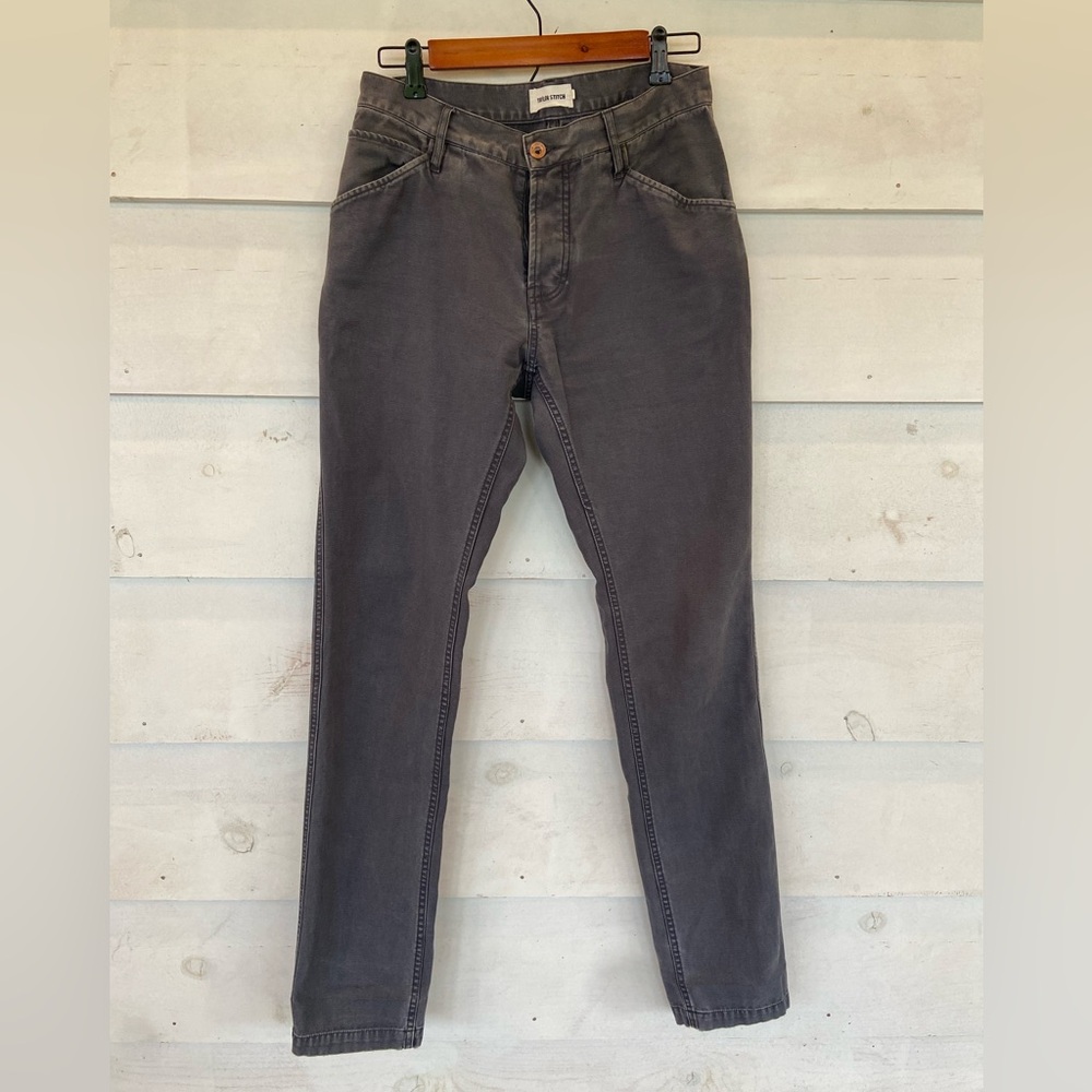 Taylor Stitch Camp Pant In Charcoal Reverse Sateen 30x34